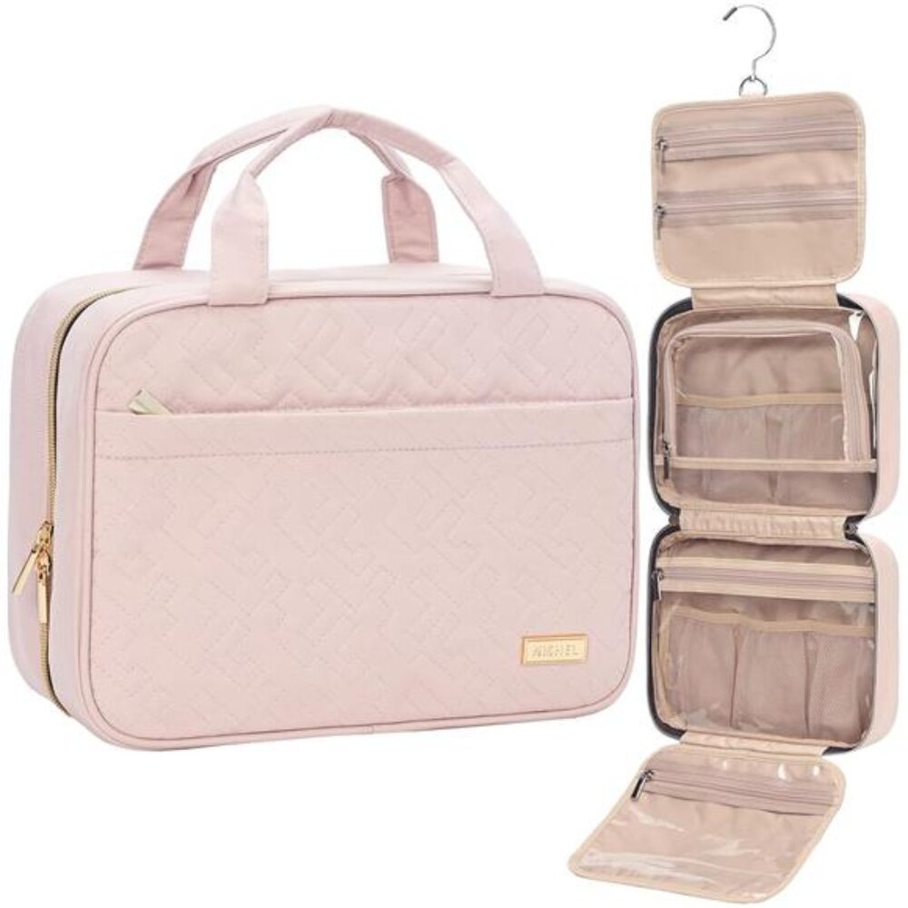 Travel Toiletry Bag for women, Portable Hanging Organizer for Travel-Sized